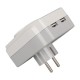 PowerMaster PM-18721 16 Amper - 3680 Watt Tekli Çocuk Korumalı 2 USB'LI 1400 Joule Akım Korumalı Priz