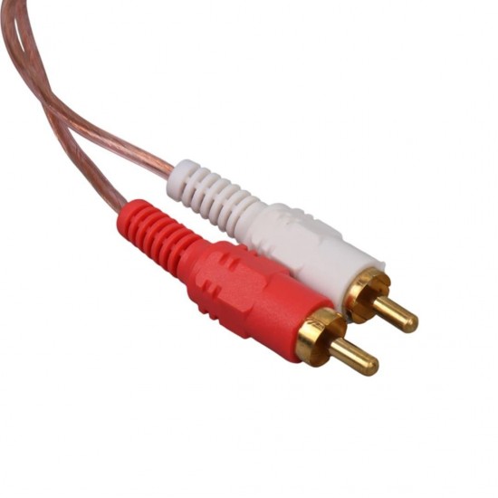 Powermaster PM-24208 2 RCA Erkek - 6 RCA Dişi Ses Çoklayıcı Kablo 40cm Zırhlı Dağıtıcı