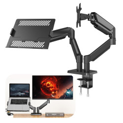 PowerMaster PM-252D-J 13-32'' Amortisörlü Stand Çift Kol LCD-LED Gaming Monitör Laptop Tutucu Masa Askı Aparatı