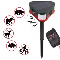 PowerMaster PM-26949 Ultrasonic Sesli Siren Hayvan Kovucu Alarm Cihazı Solar Panelli