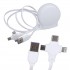 PowerMaster PM-27143 1 Metre Makaralı 3In1 Şarj Kablosu (Lightning - TYPE-C - Micro USB)