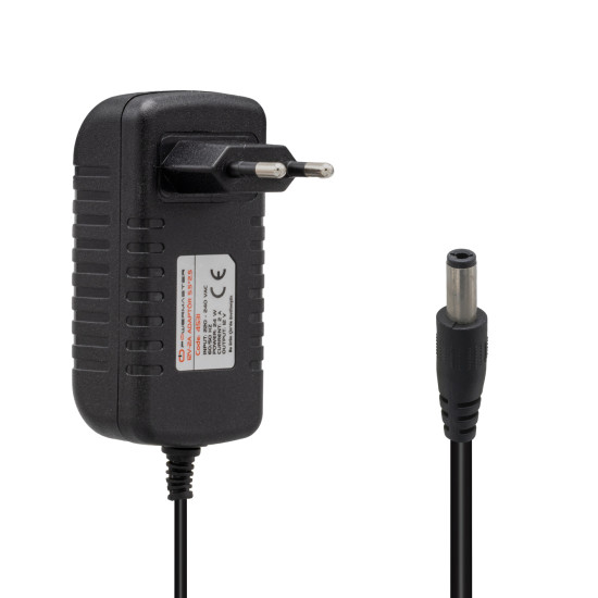 Powermaster PM-4531 12 Volt - 2 Amper 5.5*2.5 Mm Uçlu Plastik Kasa Priz Tipi Adaptör