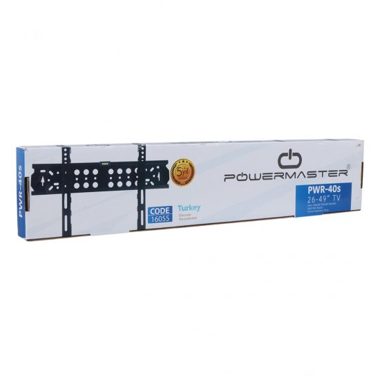 Powermaster PWR-40S Kilitli 26''-49''Lcd-Led Tv Duvar Askı Aparatı 