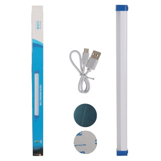 PowerMaster T550 50cm 60W Çubuk Portatif LED Işıldak Şarjlı Tüp Lamba 1500mAh