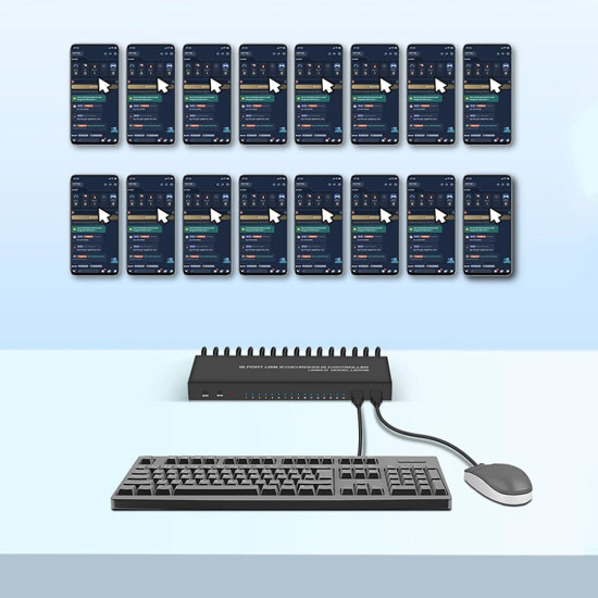 Powermaster US1016 Profesyonel 16 Port USB Çoklu Kontrol ve Senkronizasyon Cihazı