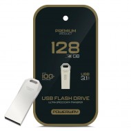 Powerway Premium 128 GB 100MB/S Ultra Hızlı USB 3.1 Metal Silver Flash Bellek