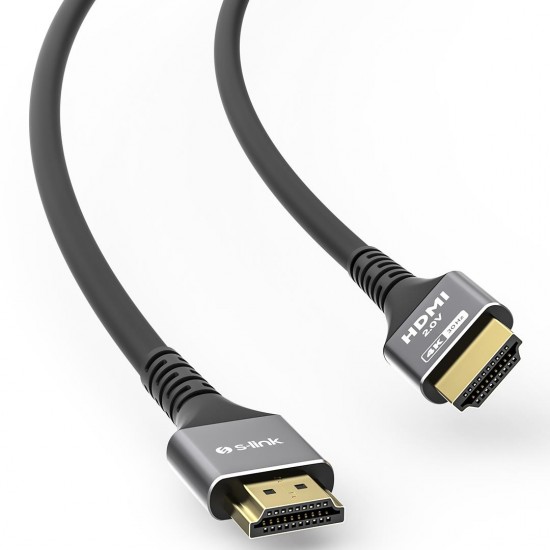 S-Link SLX-HD4K05 19+1 5 Metre V2.0 4K 60Hz Metal HDMI Kablo