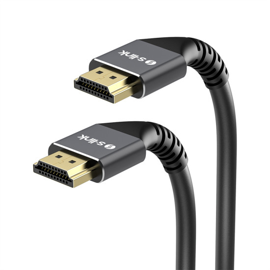 S-Link SLX-HD4K30 30 Metre v2.0 4K Metal Uçlu Zırhlı Yüksek Performanslı HDMI Kablosu