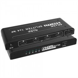 S-Link SW-KC34 4 Port 4Kx2K HDMI Görüntü Çoğaltıcı Splitter Full HD 3D Destekli 