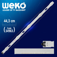 S_5U75_40_FL_R05_REV1.2 - LM41-00117B - LM41-00120R RİGHT V5DU-400DCB-R1 - 44.3 CM 5 LEDLİ - (WK-781)