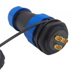 SD28 Su Geçirmez 3 Pin  Erkek-Dişi Yuvarlak 28 Mm Konnektör