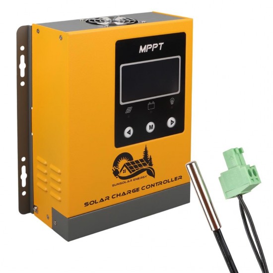 Sunsolar MPK40 MPPT Solar Şarj Kontrol Cihazı 40A (12V/24V/36V/48V Otomatik) 250V Maksimum PV LCD Ekranlı RS485 Portlu