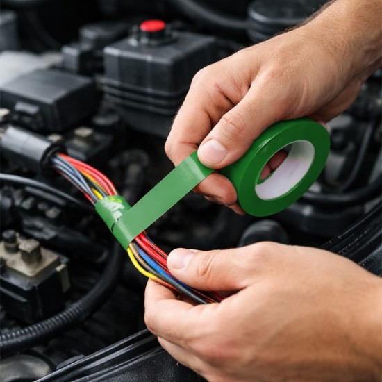 Sunup SN-27923 Yeşil 0.13x18mm İzole PVC Elektrik Yalıtım Bant (5'li Paket)