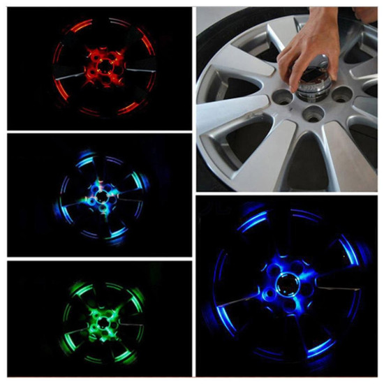 Sunup Led Işıklı Araba Tekerlek Göbek Kapağı