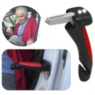 Sunup SN-26713 Araç İniş Destek Kolu Cam Kırıcı Fener Emniyet Kemeri Kesici Çok Fonksiyonlu