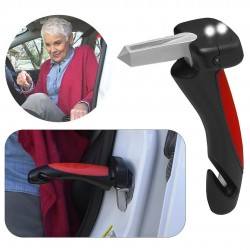 Sunup SN-26713 Araç İniş Destek Kolu Cam Kırıcı Fener Emniyet Kemeri Kesici Çok Fonksiyonlu