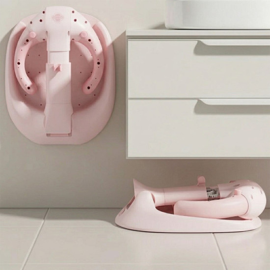Sunup SN-29260 Pembe Bebek Banyo Yardımcısı - Boy Ayarlı ve Ayaklı Yıkama Standı