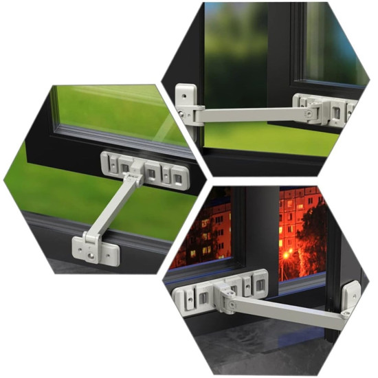 Sunup SN-29666 Kapı Pencere Sabitleyici Çocuk Güvenlik Kilidi 