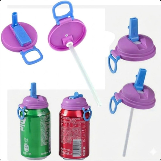 Sunup SN-29911 Kutulu İçecekler İçin Pipetli İçecek Kapağı   