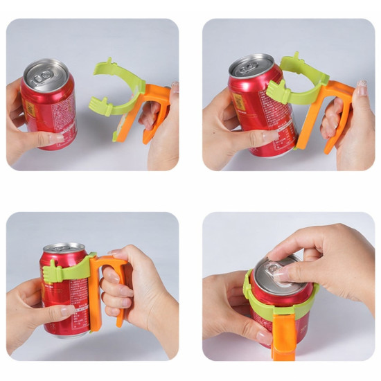 Sunup SN-29912 Kaymaz Saplı El Tasarım Kutu İçecek Tutucu