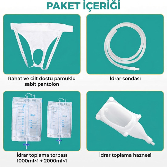 Sunup SN-29977 Kadınlar İçin Silikon İdrar Toplayıcı Külotlu Üniter Sistemi