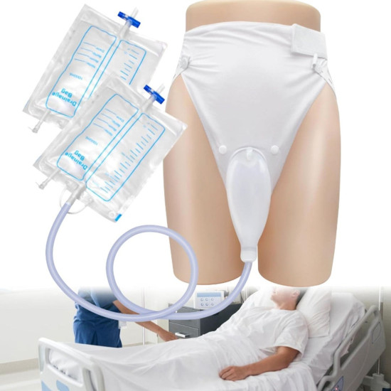 Sunup SN-29978 Erkekler İçin Silikon İdrar Toplayıcı Külotlu Üniter Sistemi