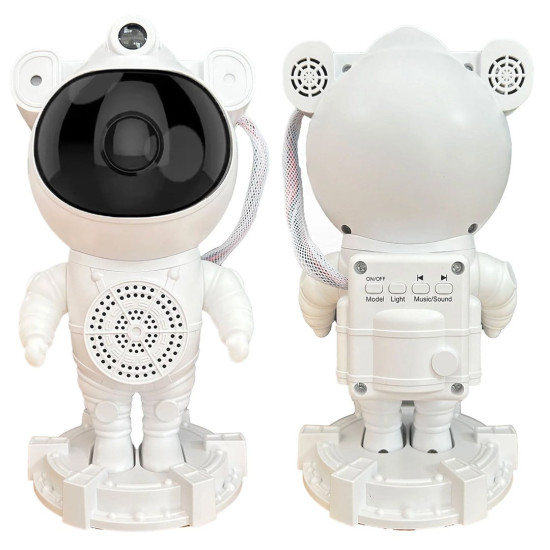 Sunup SN-30764 Astronot Galaxy Projektör Gece Lambası Uzaktan Kumandalı Bluetooth Hoparlörlü