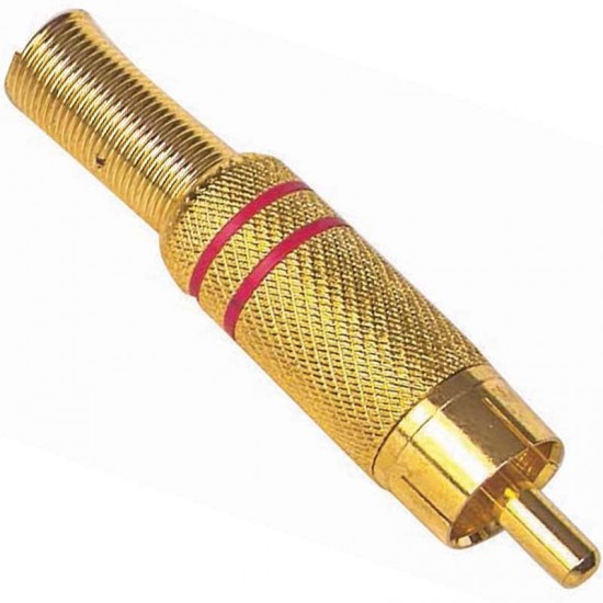 POWERMASTER PM-1290 Tos RCA Fiş Metal Gold Erkek Konnektör
