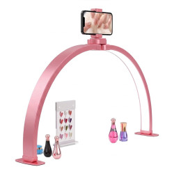 TrLed F-700A 70CM Pembe Katlanabilir Masaüstü Manikür ve Protez Tırnak Lambası