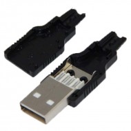 USB A ERKEK SOKET LEHİMLENEBİLİR MODEL (IC-264A) 