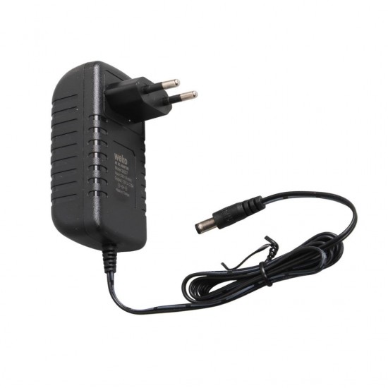 Weko 12 Volt - 2.5 Amper 5.5*2.5 Uçlu Yerli Üretim Plastik Kasa Priz Tipi Adaptör