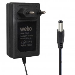 Weko WK-38601 18 Volt - 2 Amper 5.5*2.5 Mm Uçlu Yerli Üretim Priz Tipi Adaptör