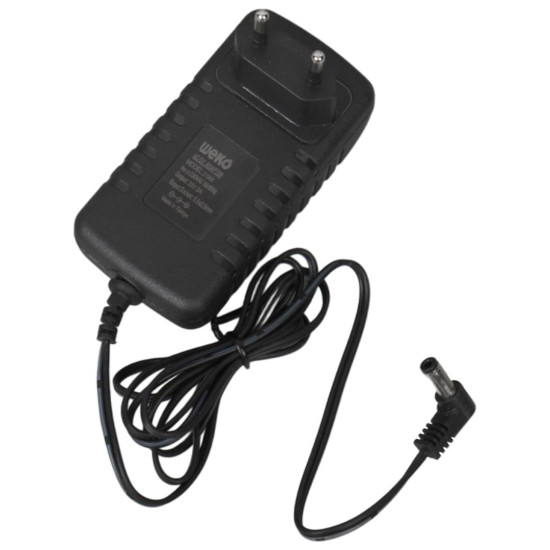 Weko WK-21966 25 Volt - 2 Amper - 50 Watt 5.5*2.5 Mm L Uçlu Kırmızı Yeşil Ledli Yerli Üretim Şarjlı Matkap Adaptörü