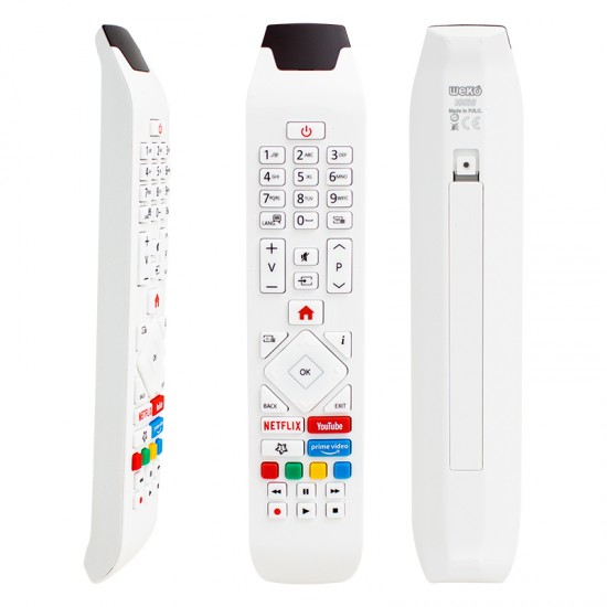 Vestel RCA343140P Youtube-Netflix-Prime Video Tuşlu Lcd-Led Tv Kumanda Beyaz