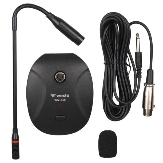 Westa WM-558 Profesyonel Işıklı ve Melodili Masaüstü Condenser Konferans Mikrofonu