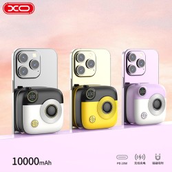 PR223 20W PD Fast Hızlı TYPE-C (USB-C) Kablo Çıkışlı MagSafe Uyumlu Wireless Kablosuz 2 in 1 Ekranlı Powerbank Şarj Aleti